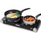 Cusimax Double Hot Plate, Cast Iron Electric Stove, Stainless Steel, Black CMHP-B201B - alternate 2